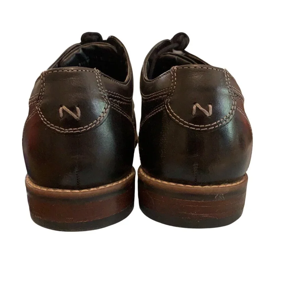 Nunnbush Men's Oxford Shoes Lace-up Westwood‎ Black Contrast Stitching Sz 10M